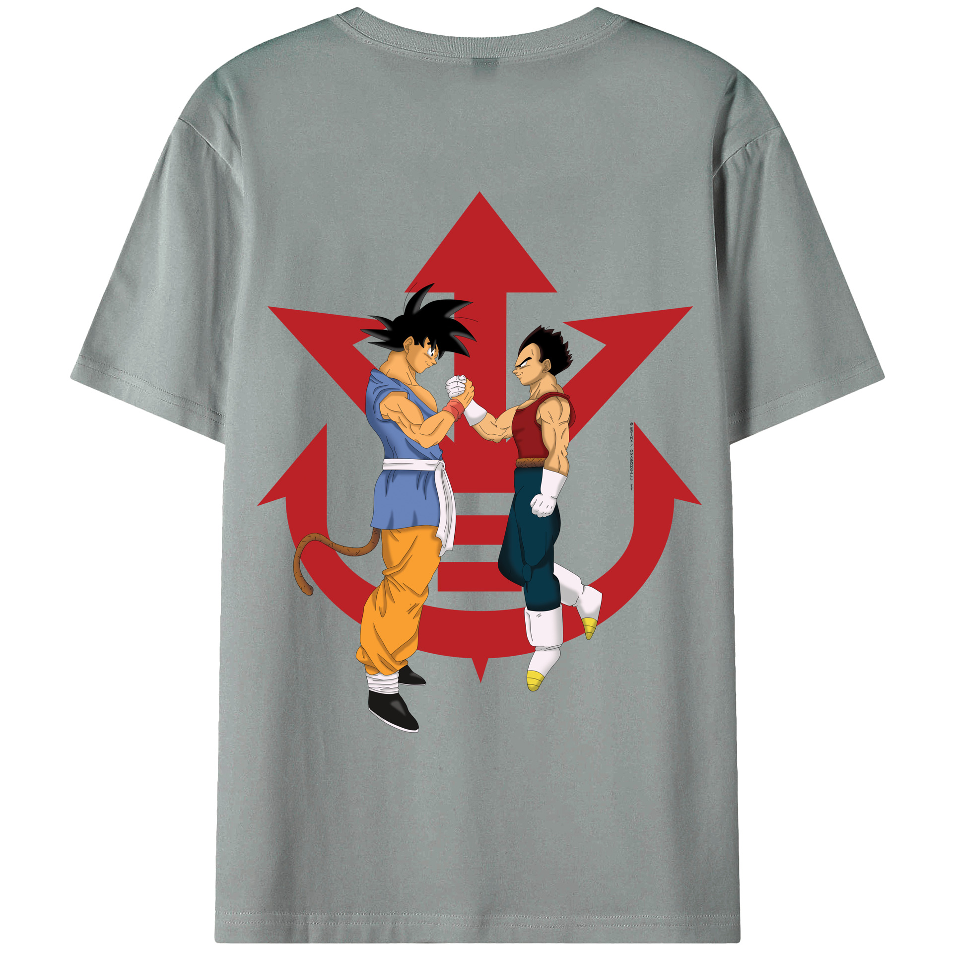 （画像用） ドラゴンボール 孫悟空（そん ごくう）Son Goku カカロット DRAGON BALL Kakarotto 綿100％ メンズ半袖Tシャツ（バックプリント） 通気性